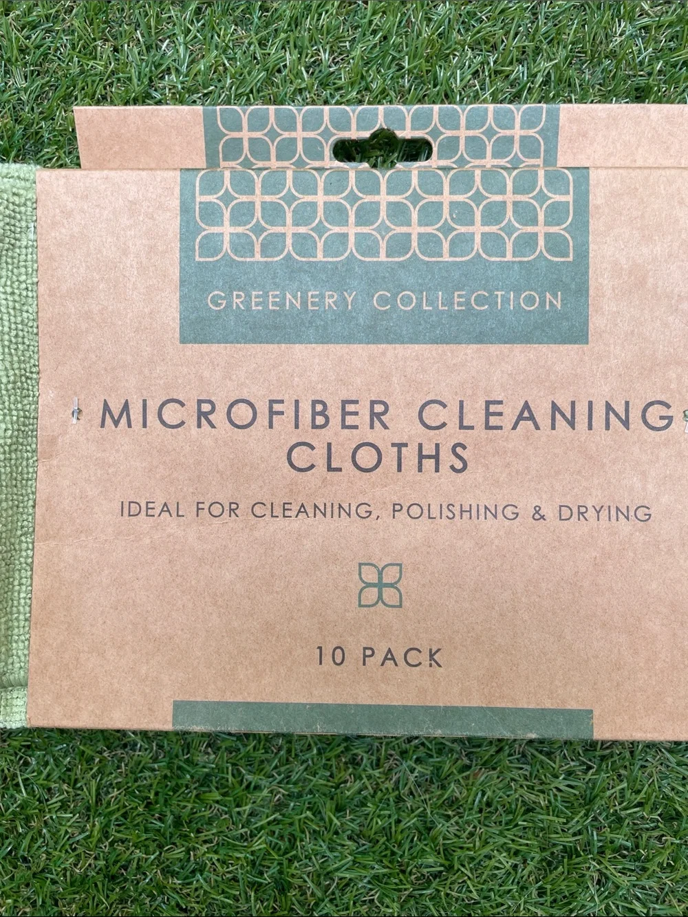 Light Green Microfiber Cleaning Cloths - 10 Pack